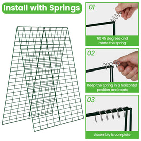 Toriexon cucumber trellis plant bags included for container gardening.