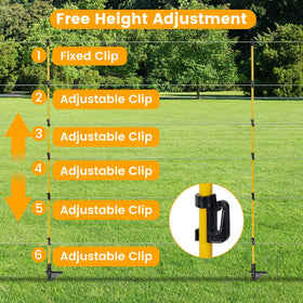Toriexon post demonstrating compatibility with common fence wires