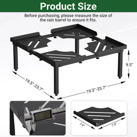 Toriexon close-up of heavy-duty steel stand with powder-coated finish