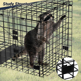 Toriexon humane large trap mesh detail highlights breathable interior for safe animal movement.