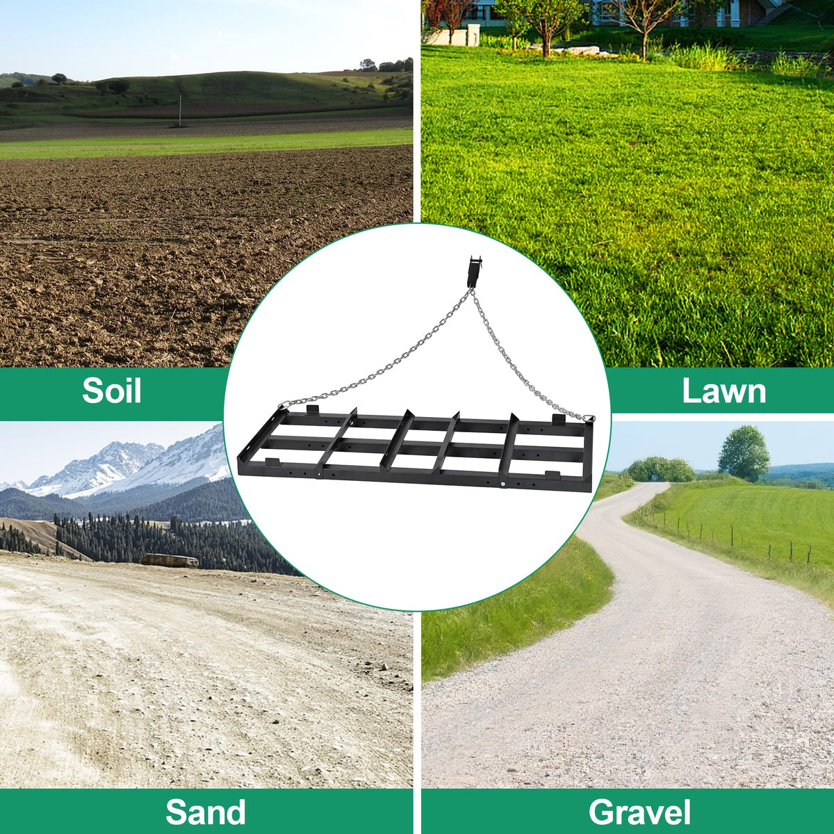 Toriexon land-leveler ideal for gravel sand and soil leveling
