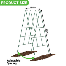 Toriexon steel trellis with green coating resists rust for seasons of use