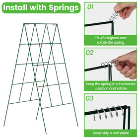 Toriexon included U-stakes stabilize the frame during windy days