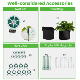 Toriexon vertical garden support for cucumbers beans and tomatoes