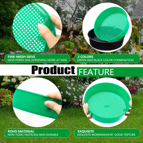 TORINALITAL green-black sifter with fine mesh for potting soil