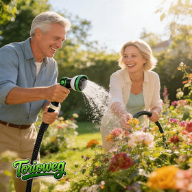 Torioweg complete set includes leak-proof washers for secure faucet connection.