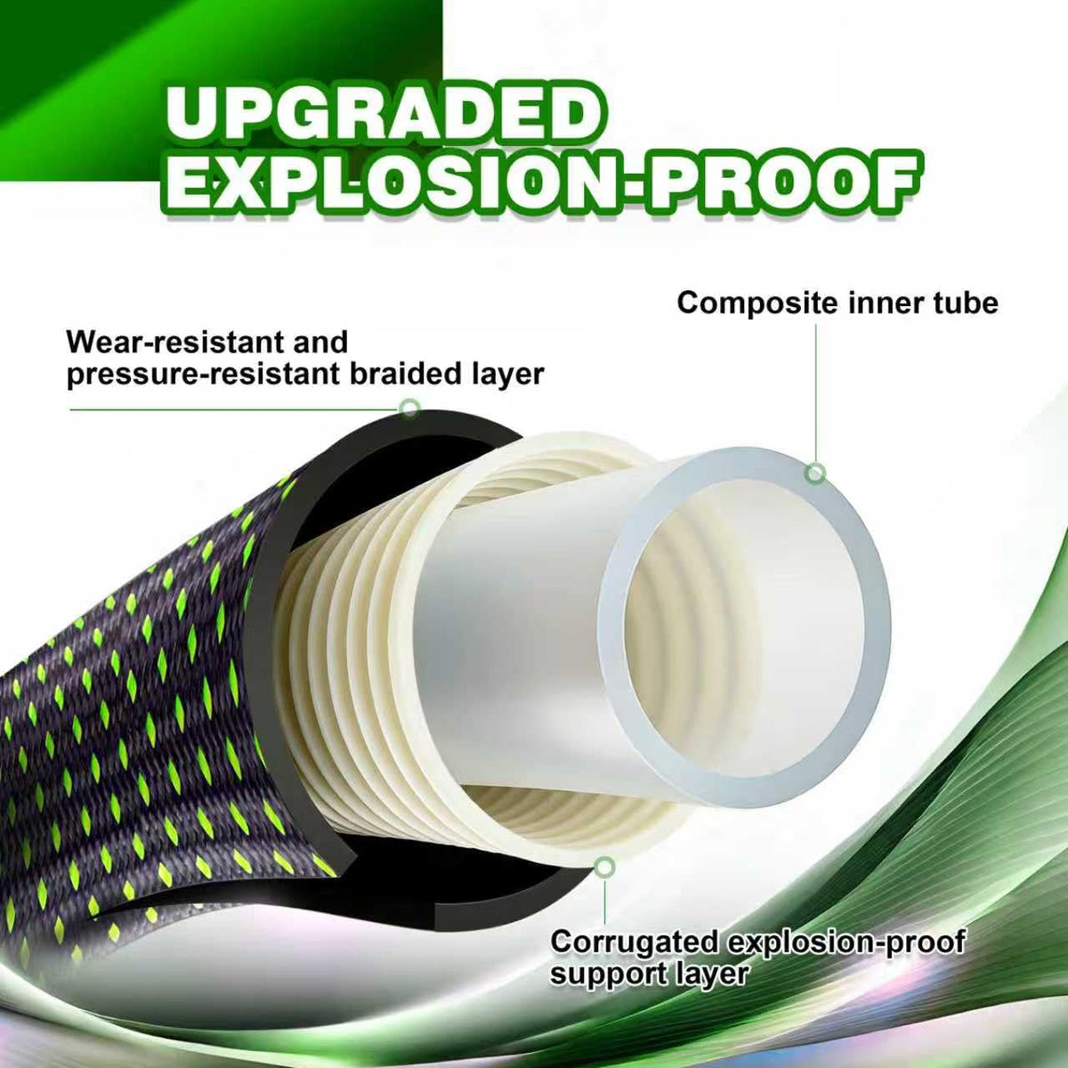 Torioweg hose anti-kink design keeps water flowing without tangles.