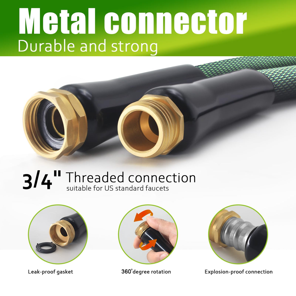 Torioweg garden hose puncture-proof design resists wear during outdoor chores.