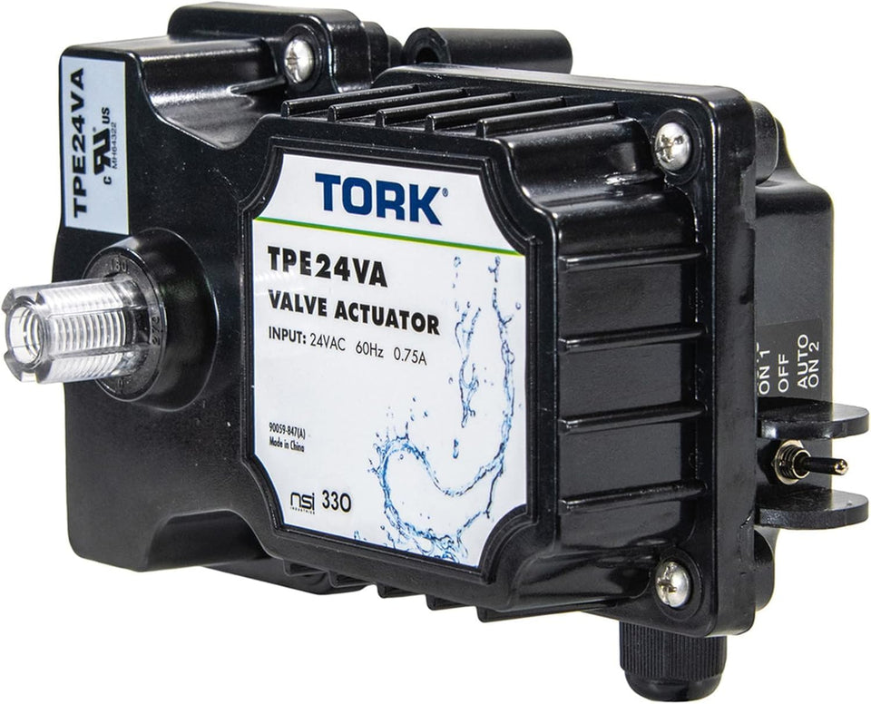 TORK TPE24VA adjustable cam settings tailor valve flow for pools