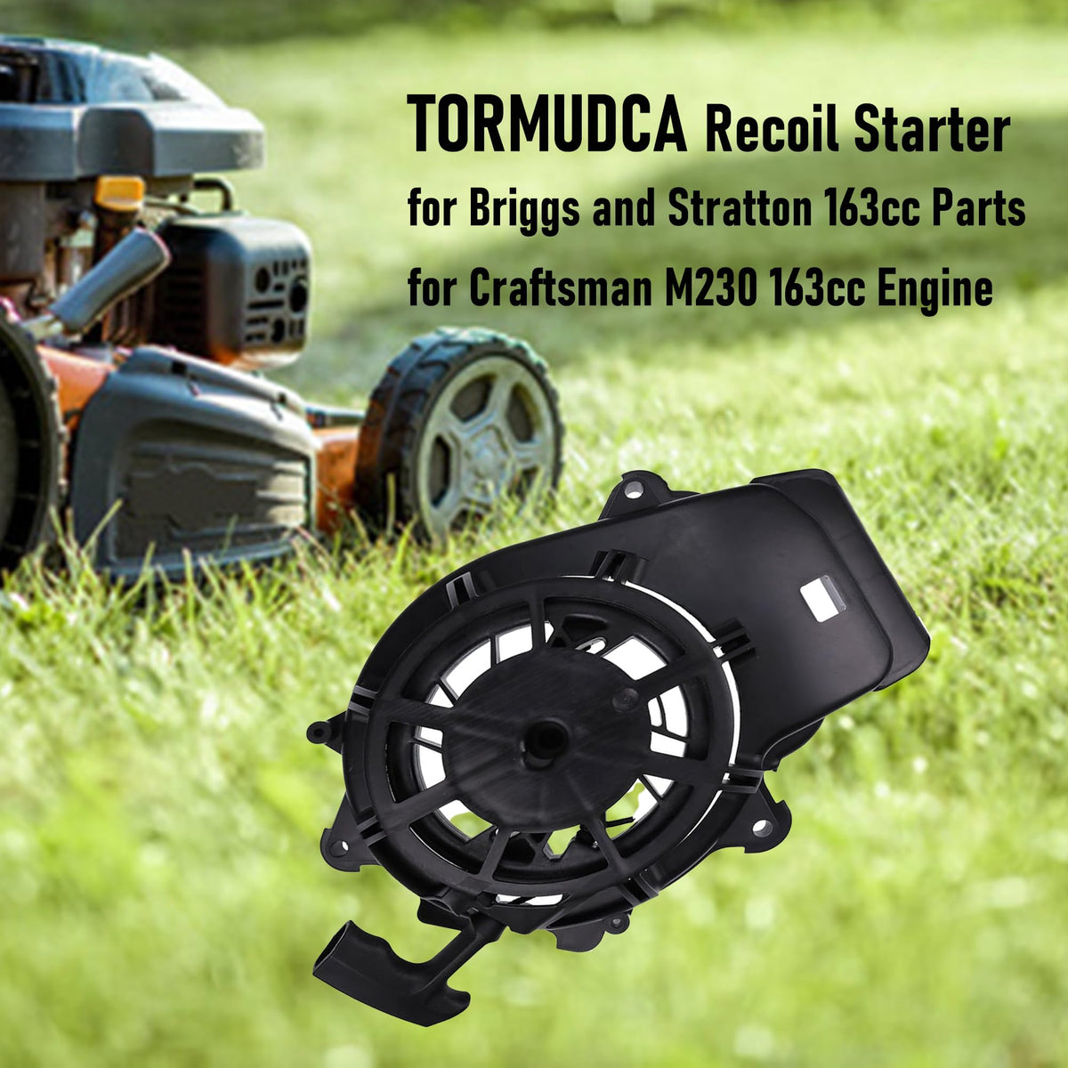 Tormudaca recoil starter for Toro Recycler 22 pull-start with durable construction.