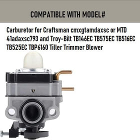 Tormudaca WS4200 spark plug and primer for easy starts