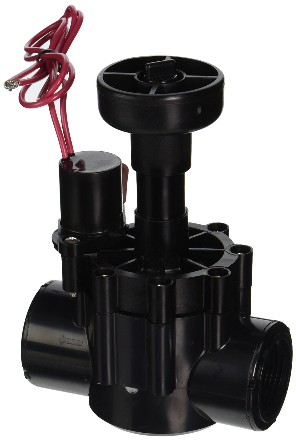 Toro 250-06-04 electric sprinkler valve close-up with flow control for precise irrigation
