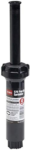 Toro 570 Series sprinkler in outdoor installation showing easy setup and yard coverage