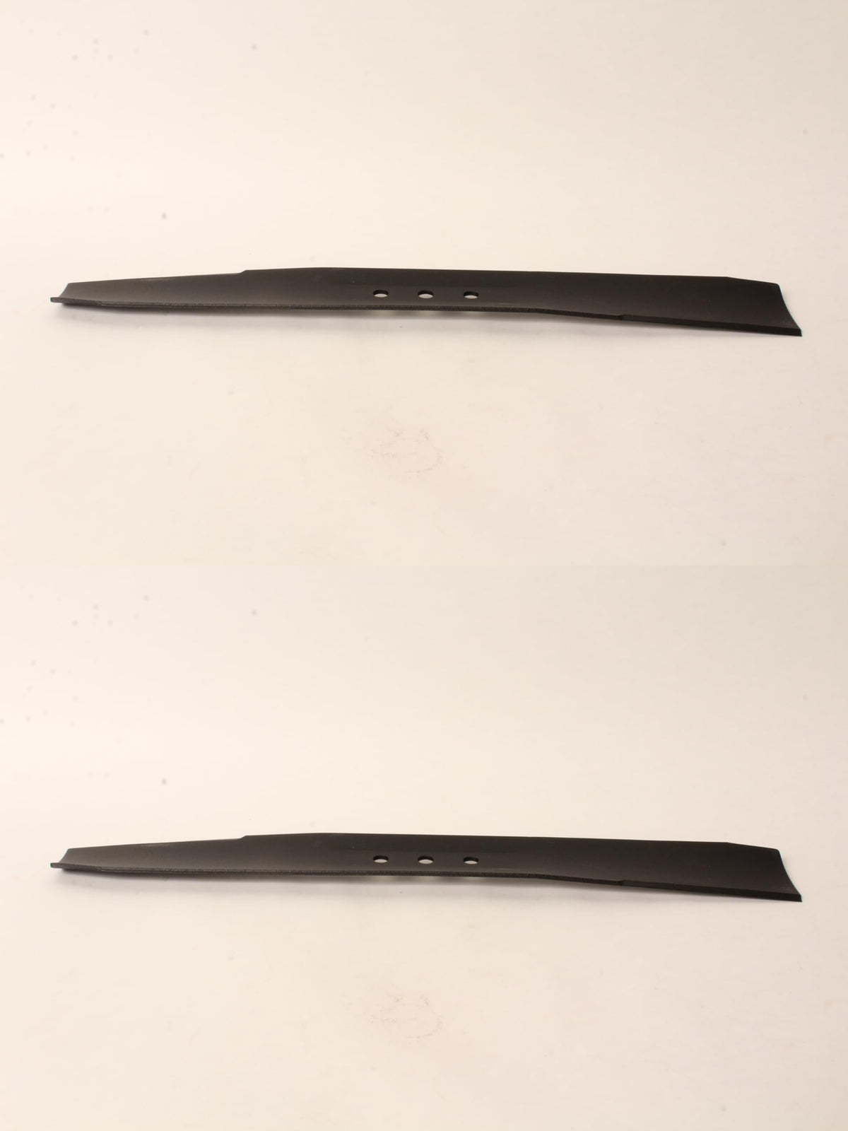 Toro genuine OEM blade 133-8183-03 2-pack close-up showing durable high carbon steel