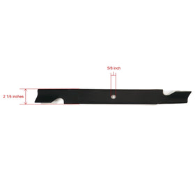 Toro Hi Flo blade edge closeup highlights sharp, even cutting performance.