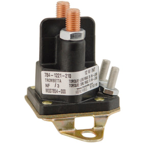 Toro solenoid 117-1197 front view, compact OEM replacement for reliable starting.