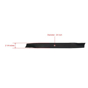 Toro TimeCutter blade close-up shows edge quality for precise mowing.