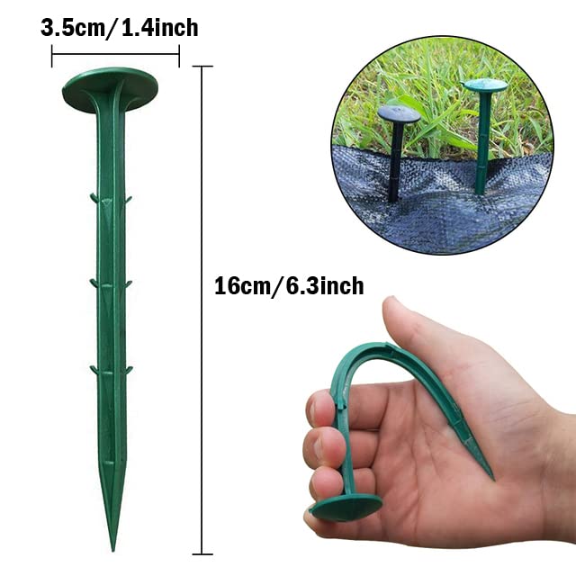 TorSor 50-pack landscape stakes kit for weed barrier integration.