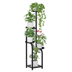 TOSKING 5-tier tall plant stand corner display for compact spaces