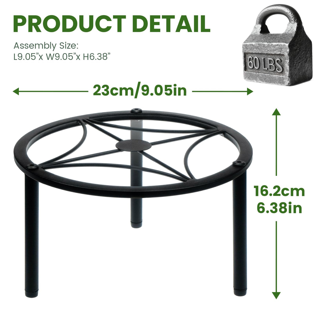 TOSKING adjustable feet ensure stable placement on uneven floors