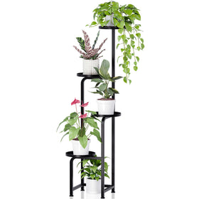 TOSKING four-tier corner plant stand shows a space-saving corner display for multiple plants.