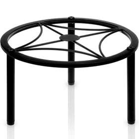 TOSKING heavy-duty iron plant stand with 9.1 inch tray for indoor display
