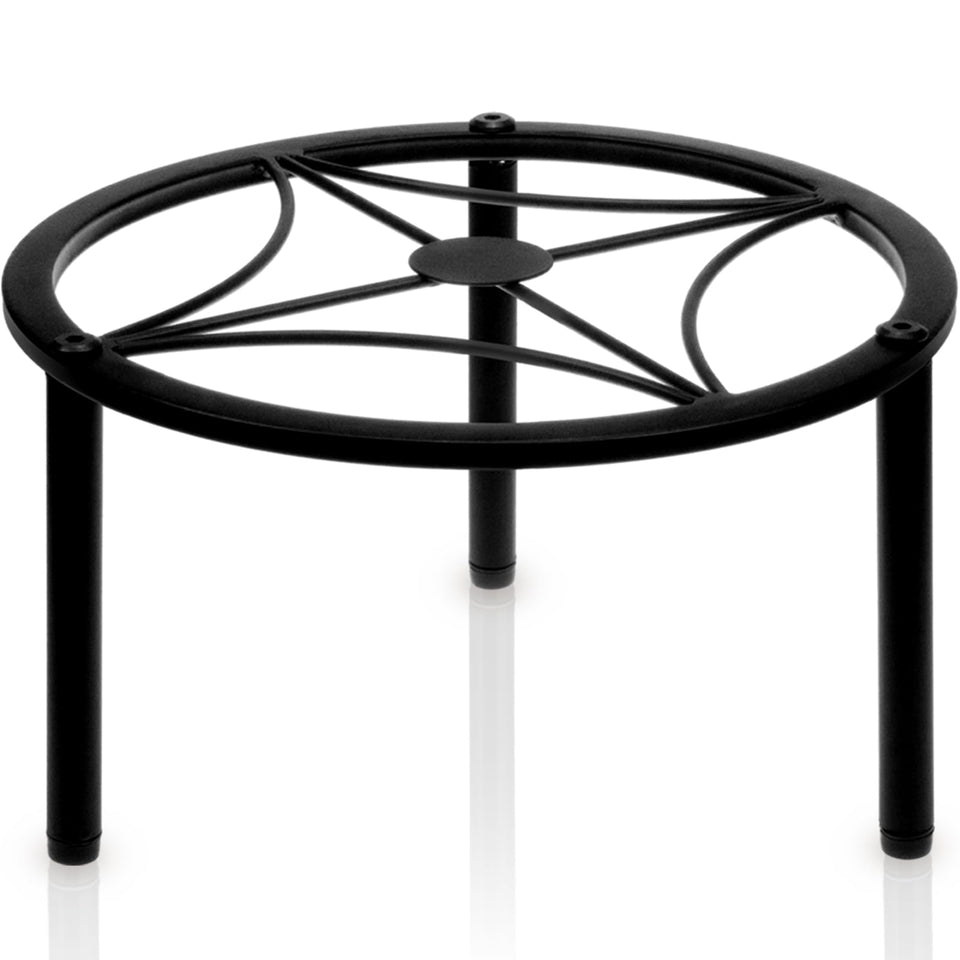 TOSKING heavy-duty iron plant stand with 9.1 inch tray for indoor display