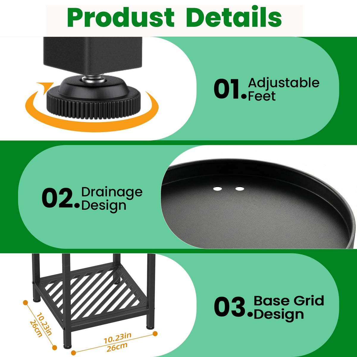 TOSKING space-saving vertical display for greenery and decor