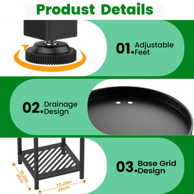 TOSKING space-saving vertical display for greenery and decor