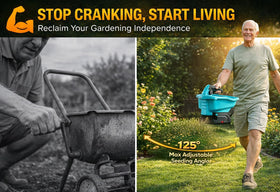 TOSOENPHY 21V spreader hopper capacity reduces refills