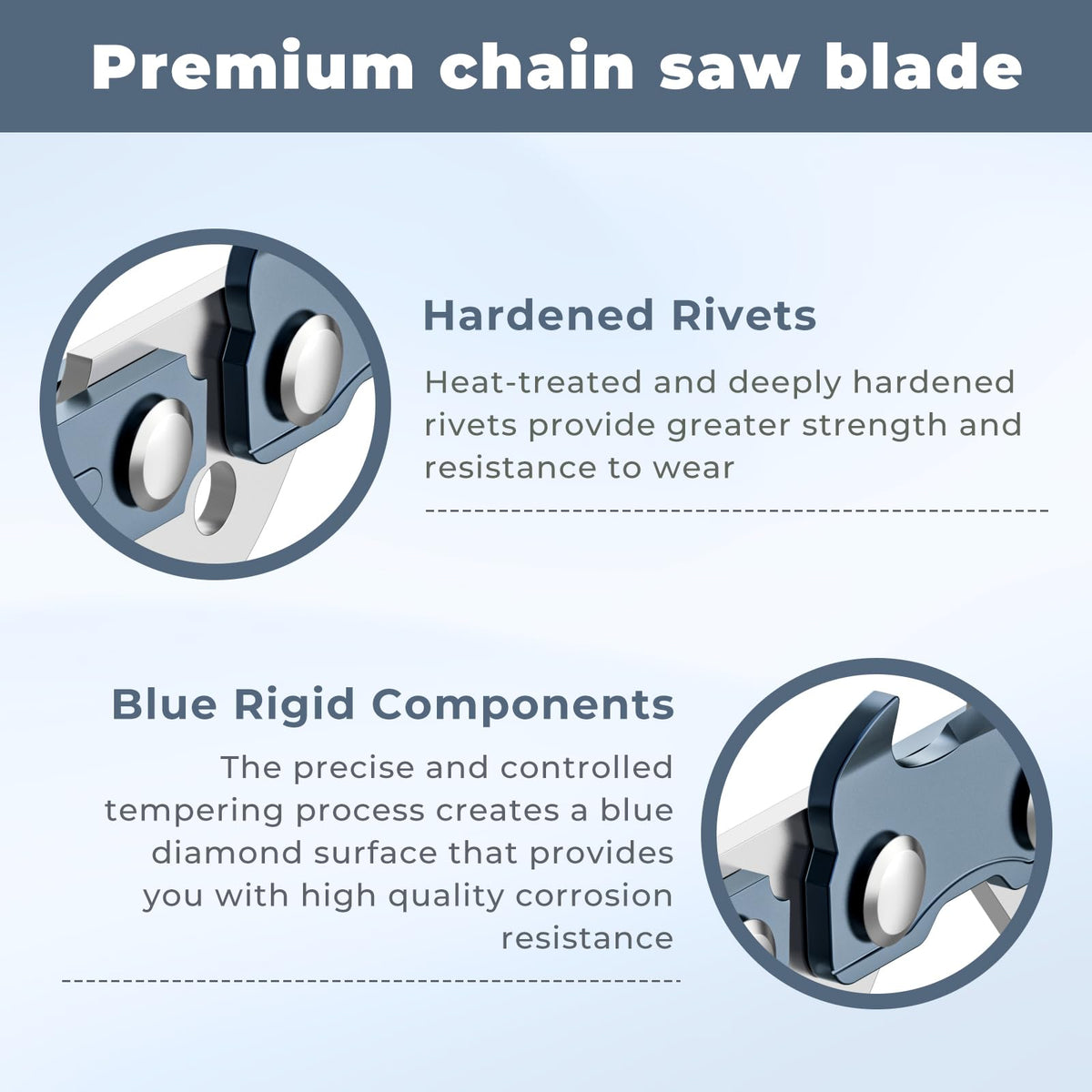TOSRWGLL 45 drive links ensure strong compatibility with popular saws.