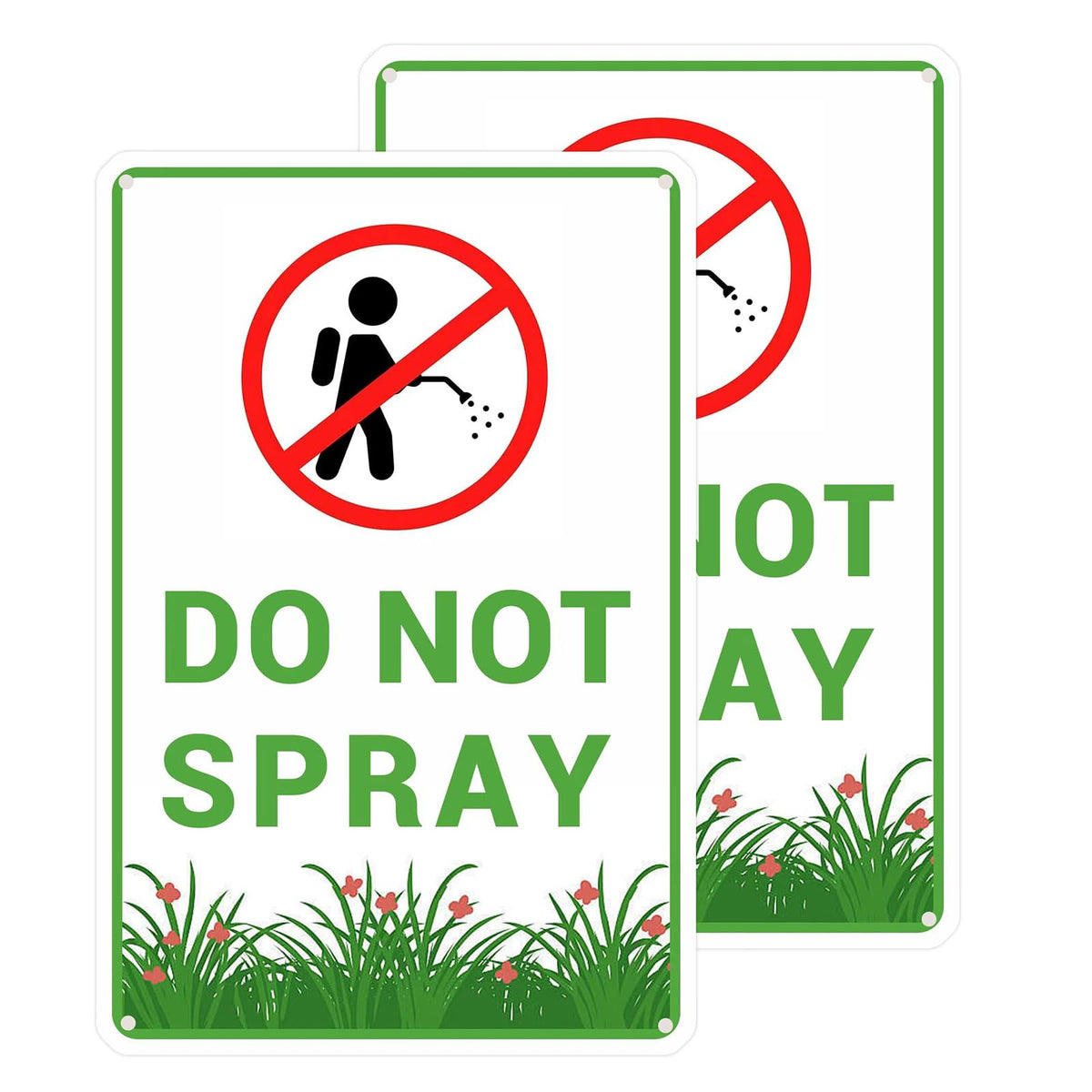 Tostmrks do-not-spray sign 12x9 outdoor for clear pesticide warnings.