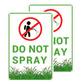 Tostmrks do-not-spray sign 12x9 outdoor for clear pesticide warnings.