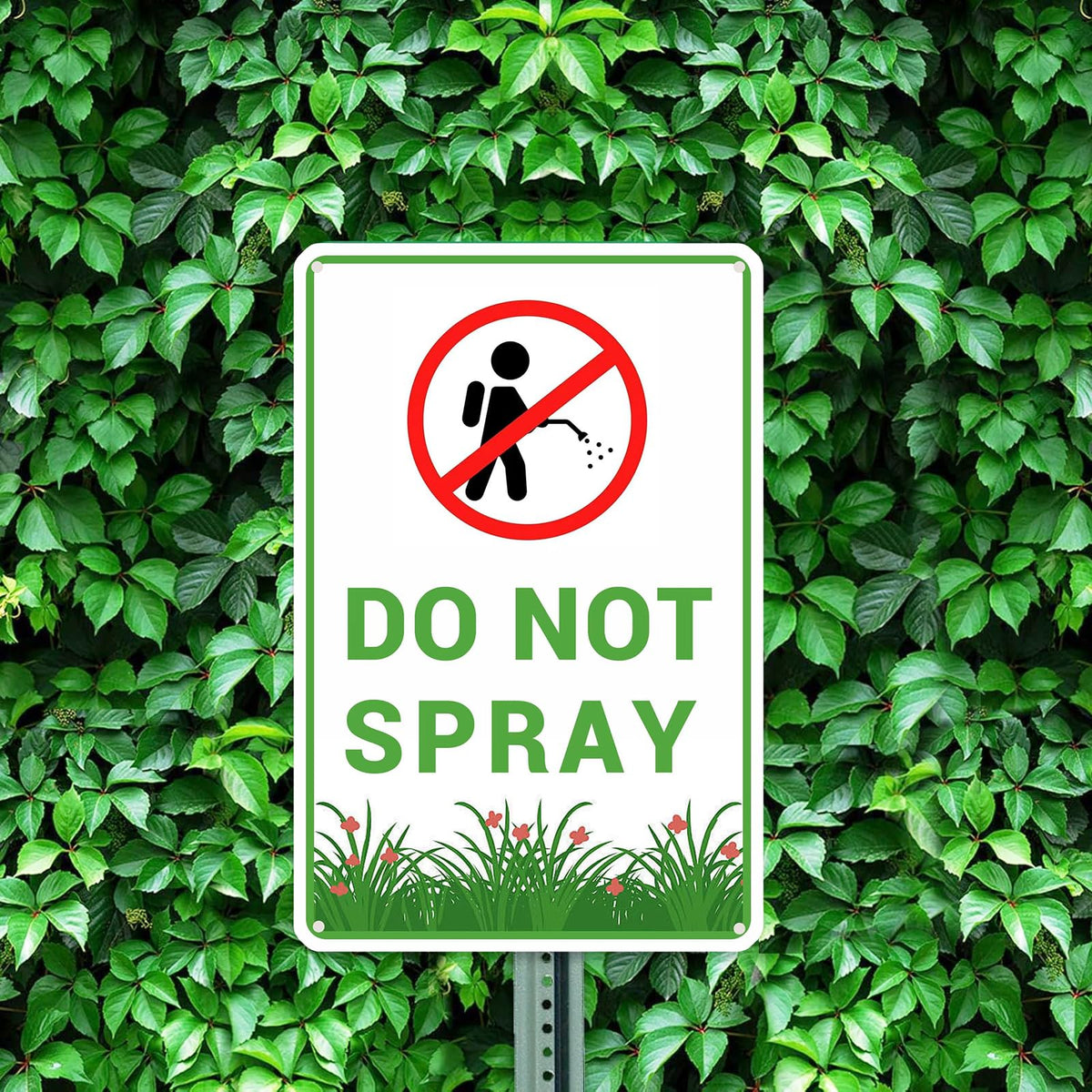Tostmrks durable metal sign resists rust for outdoor use.