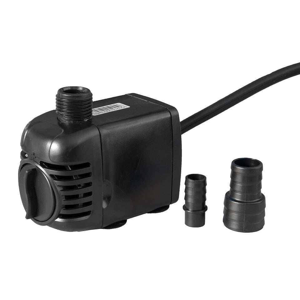 TotalPond 300 GPH fountain pump black exterior for large outdoor fountains