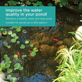 TotalPond complete pond filter side view fits tight spaces while delivering robust filtration.