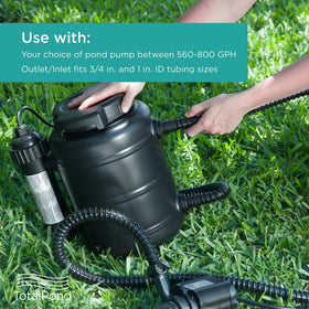 TotalPond power cord 16 feet emphasizes extended reach for convenient placement.