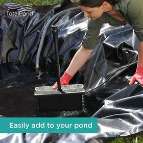 TotalPond Universal Pump Filter Box dimensions 6.2 by 12.4 by 5.8 inches