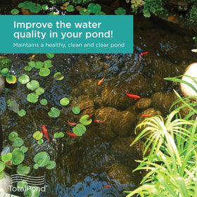 TotalPond Universal Pump Filter Box showing fine filter pad catching small debris