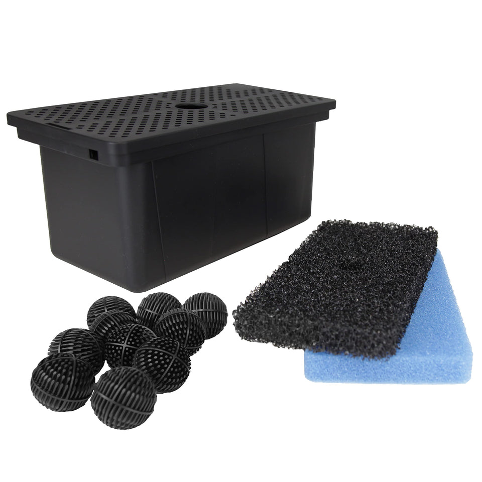 TotalPond Universal Pump Filter Box front view protecting the pump from debris