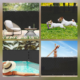 TOTU heavy-duty screen helps create a private yard while allowing airflow.