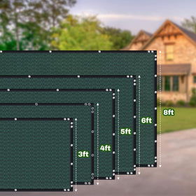 TOTU fence screen with four corner grommets ensures stable wind performance