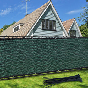 TOTU privacy screen fence 4ft by 50ft providing private yard coverage