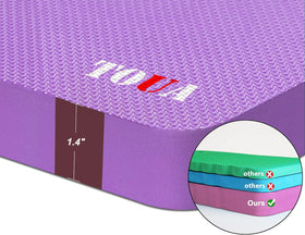 TOUA extra-large kneeling pad measures 17.8 by 11 inches for comfort