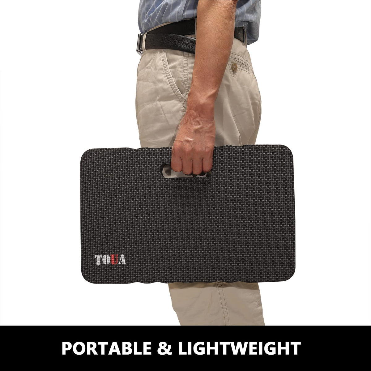 TOUA thick kneeling pad with 1.4 inch plush cushioning for knee relief