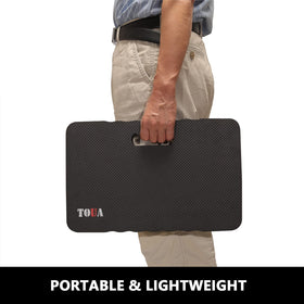 TOUA thick kneeling pad with 1.4 inch plush cushioning for knee relief