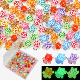 TOUCH TOP glow-in-the-dark sea turtle figures brighten fairy garden scenes