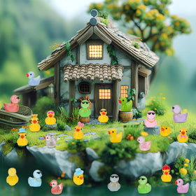 Touch Top miniature ducks brighten fairy gardens and dioramas.