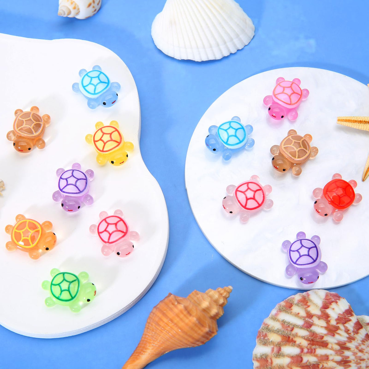 TOUCH TOP resin mini turtles for dollhouse displays and imaginative play