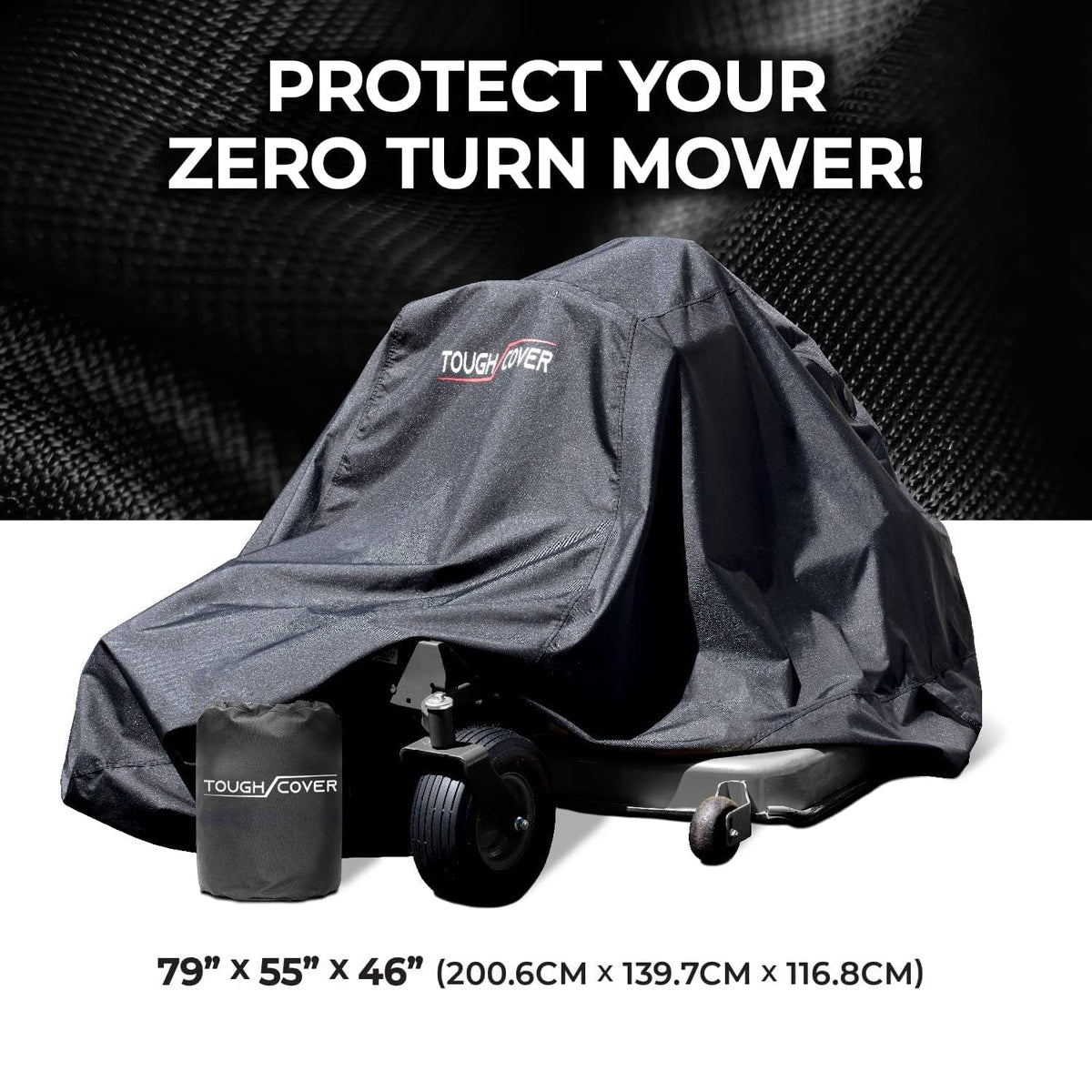 Tough Cover marine-grade fabric closeup showing rugged outdoor durability.